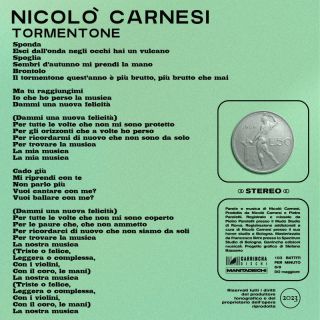 Nicolò Carnesi - Tormentone (Radio Date: 01-09-2023)